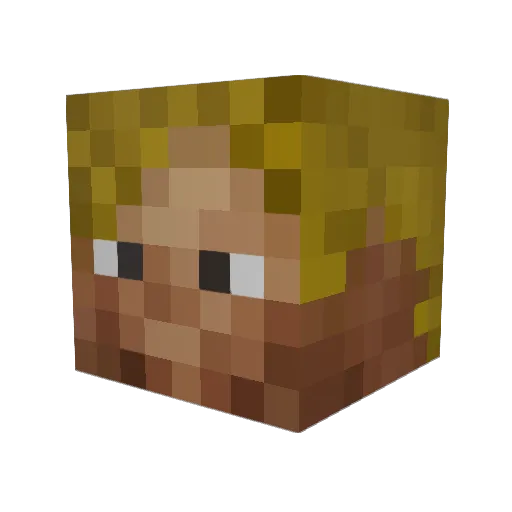 madferit Minecraft avatar head, 3D render