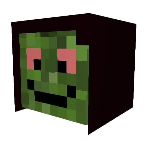 madfinder Minecraft avatar head, 3D render