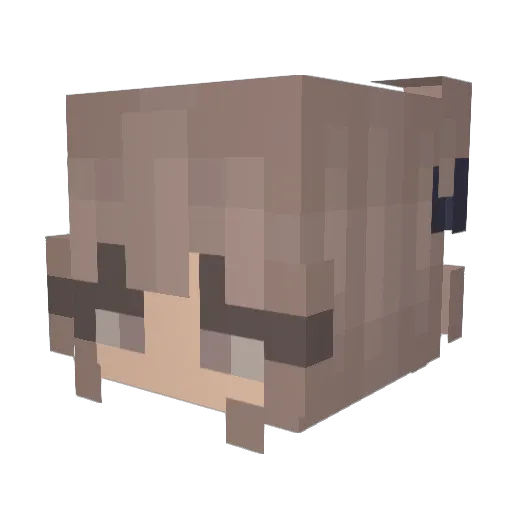 madfish_888 Minecraft avatar head, 3D render