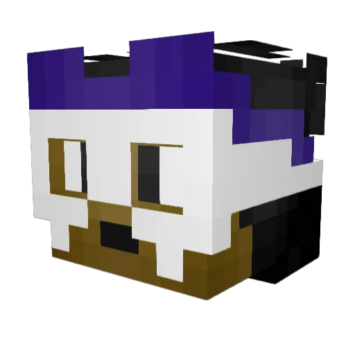 madgidd Minecraft avatar head, 3D render