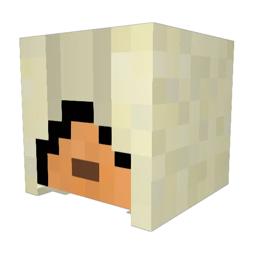 madhat001 Minecraft avatar head, 3D render