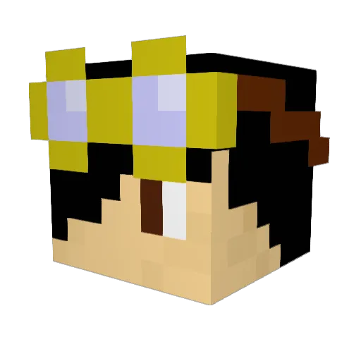 madhatter22 Minecraft avatar head, 3D render