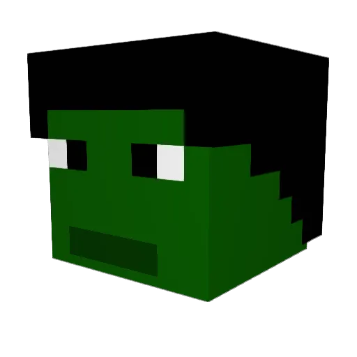 madhawk29 Minecraft avatar head, 3D render