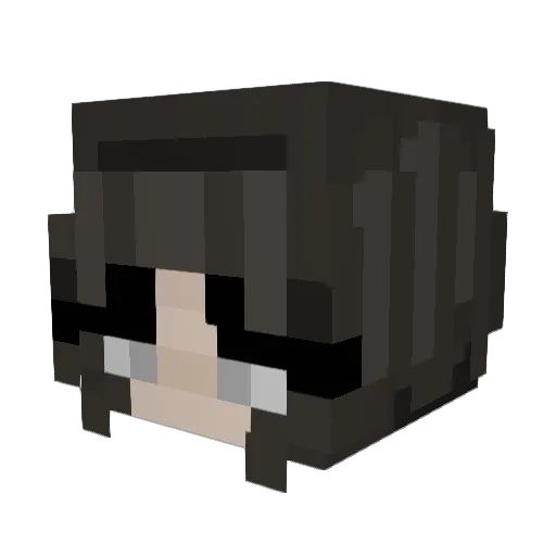 madi1106 Minecraft avatar head, 3D render