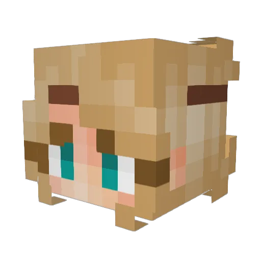 madi_betts Minecraft avatar head, 3D render