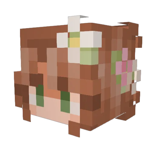 madi_kay Minecraft avatar head, 3D render