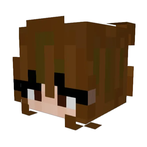 madie18 Minecraft avatar head, 3D render