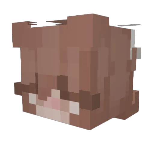 madiiii__m Minecraft avatar head, 3D render