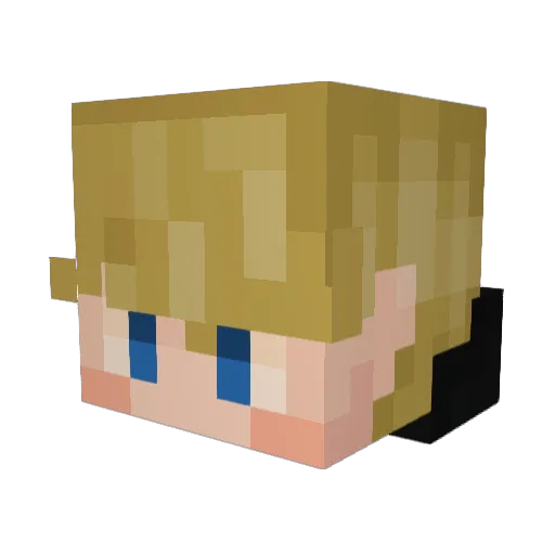 madik560 Minecraft avatar head, 3D render
