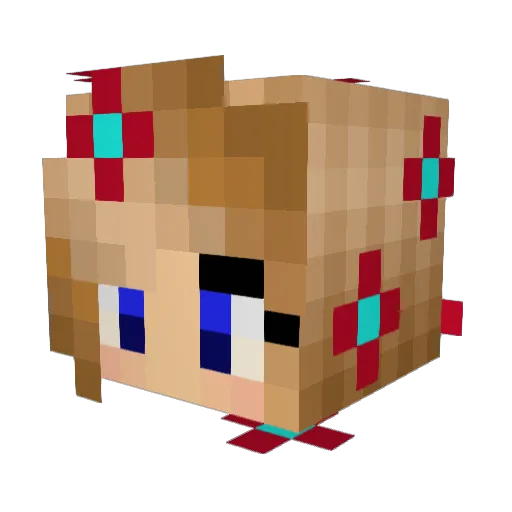 madimerrill Minecraft avatar head, 3D render