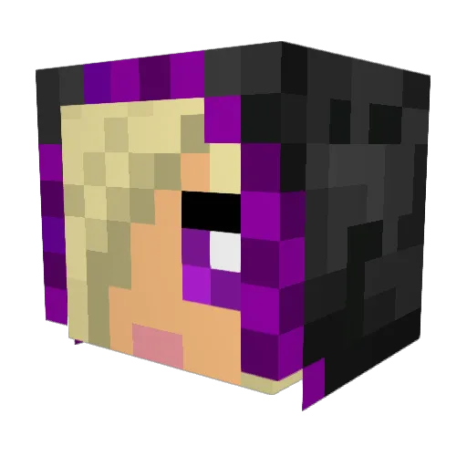 madiscream Minecraft avatar head, 3D render