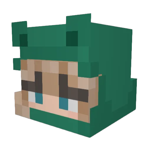 madisonkurz Minecraft avatar head, 3D render