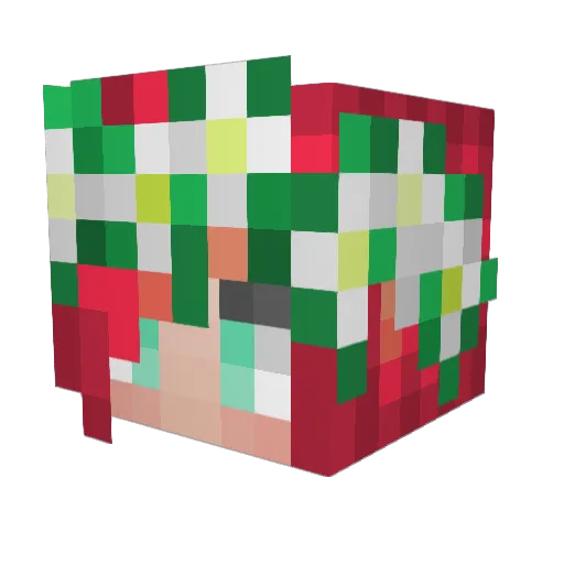 madisynonym Minecraft avatar head, 3D render