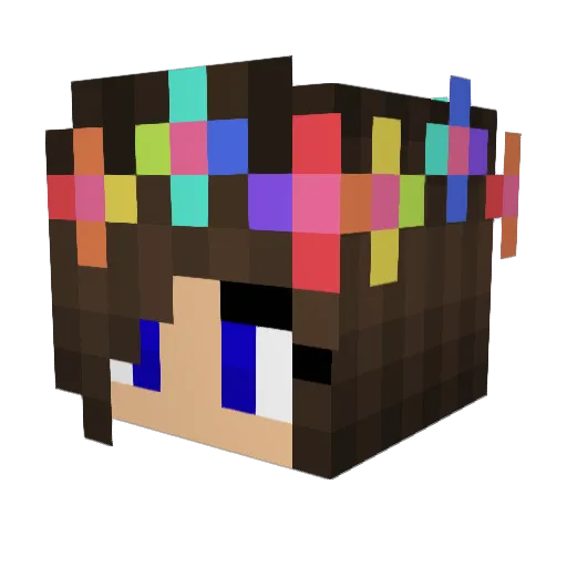 madiwuttt Minecraft avatar head, 3D render