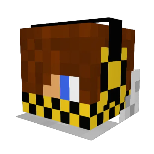 madjimvand Minecraft avatar head, 3D render
