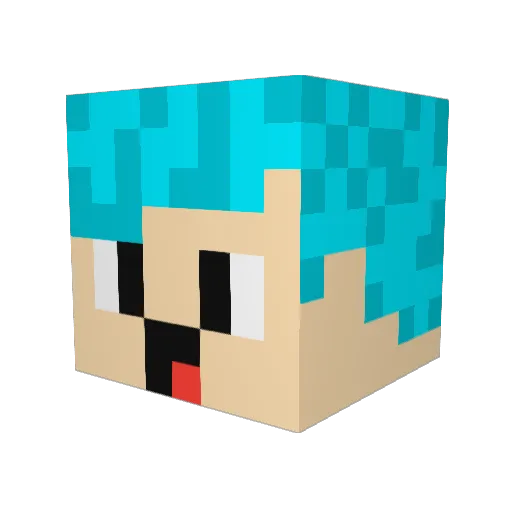madko225 Minecraft avatar head, 3D render