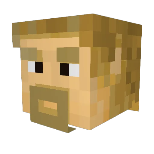 madladpjl Minecraft avatar head, 3D render