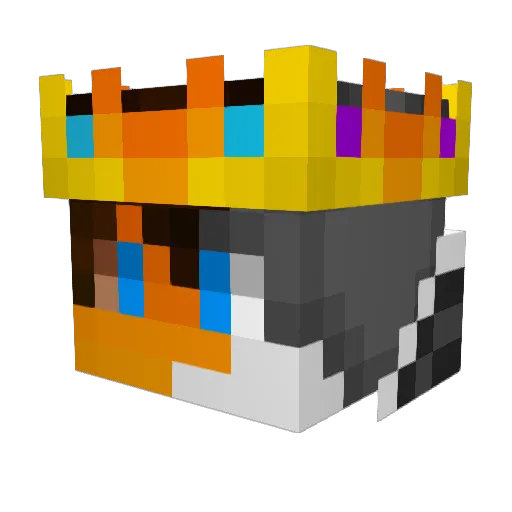 madlepro Minecraft avatar head, 3D render