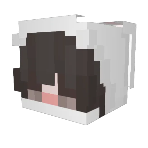 madlisted Minecraft avatar head, 3D render