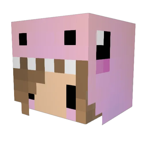 madmadmady Minecraft avatar head, 3D render