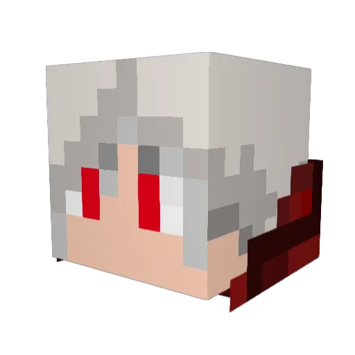 madman50007 Minecraft avatar head, 3D render