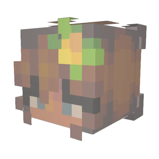 madmarcelline Minecraft avatar head, 3D render