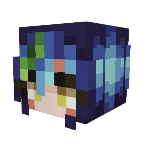 madmax158ez Minecraft avatar head, 3D render