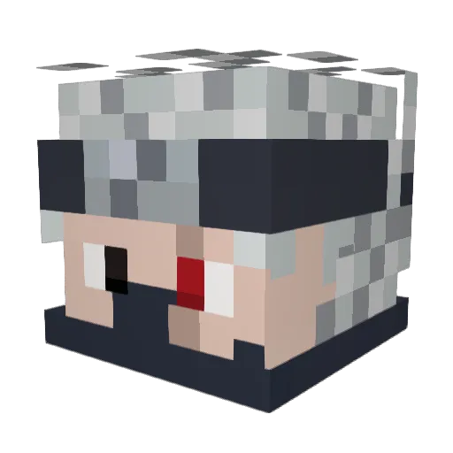 madmaxdum Minecraft avatar head, 3D render