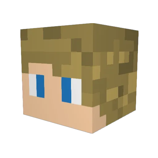 madmaxny Minecraft avatar head, 3D render