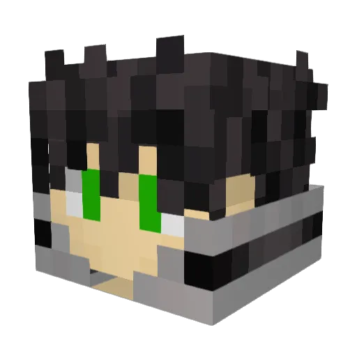 madminorxx Minecraft avatar head, 3D render
