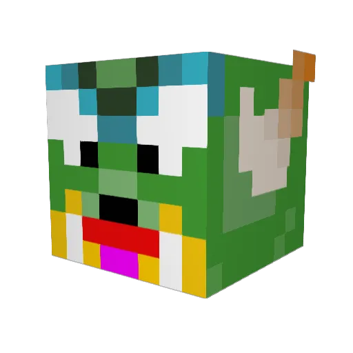 madmitch12 Minecraft avatar head, 3D render