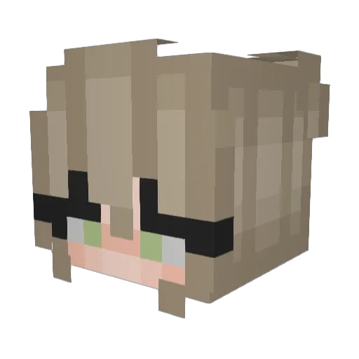 madnaae Minecraft avatar head, 3D render