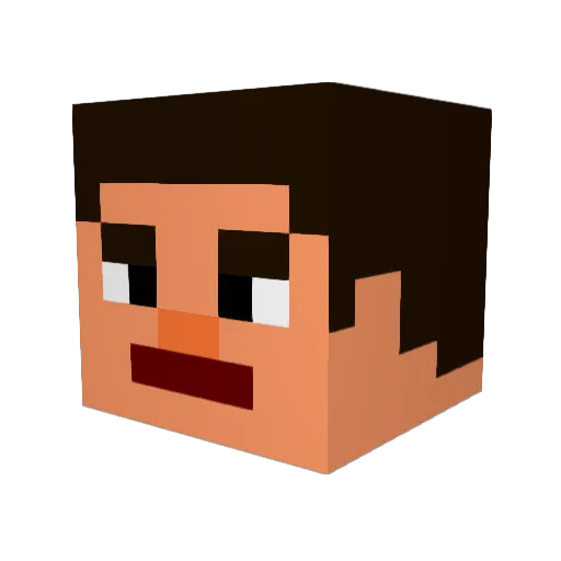 madness59 Minecraft avatar head, 3D render