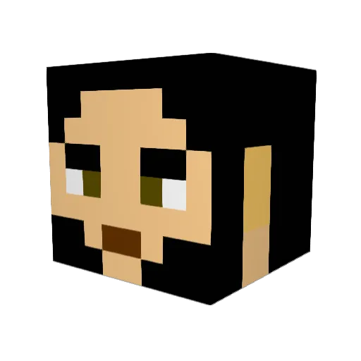 madness678 Minecraft avatar head, 3D render