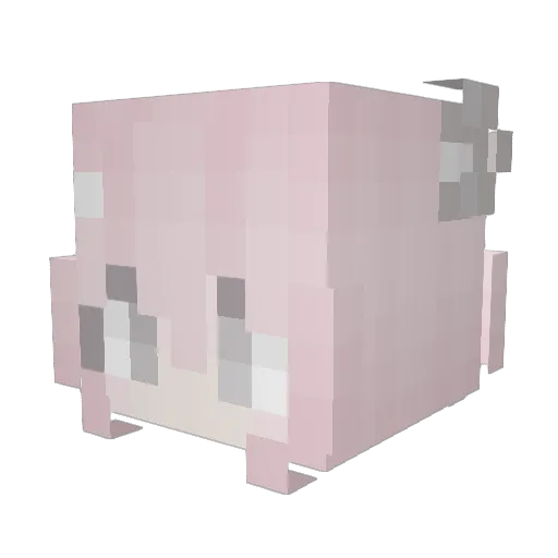 madnesxd Minecraft avatar head, 3D render