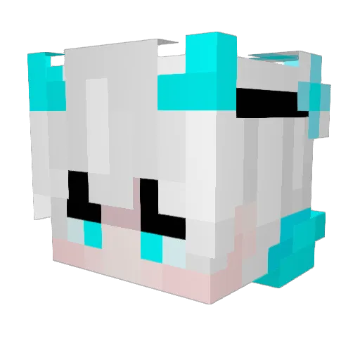 madnnes Minecraft avatar head, 3D render