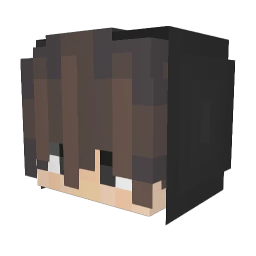 madofishy Minecraft avatar head, 3D render