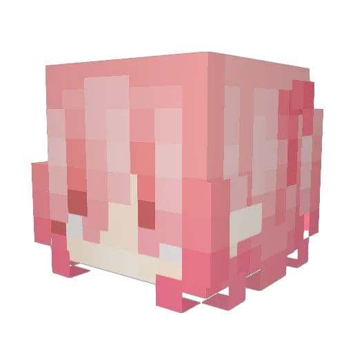madohomuslop Minecraft avatar head, 3D render