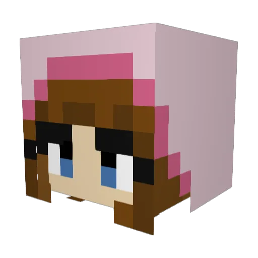 madolynnn Minecraft avatar head, 3D render