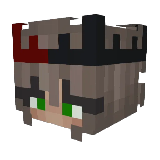 madpun09 Minecraft avatar head, 3D render