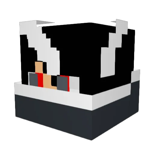 madrad1234 Minecraft avatar head, 3D render