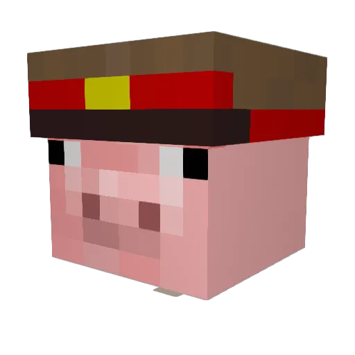 madrafaka Minecraft avatar head, 3D render