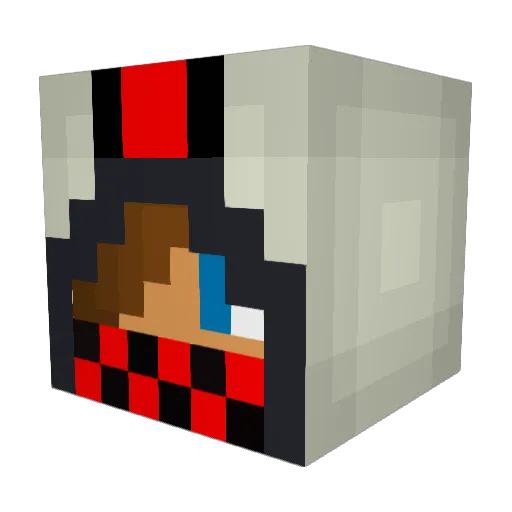 madrocker69 Minecraft avatar head, 3D render