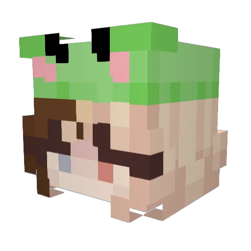 mads0100 Minecraft avatar head, 3D render