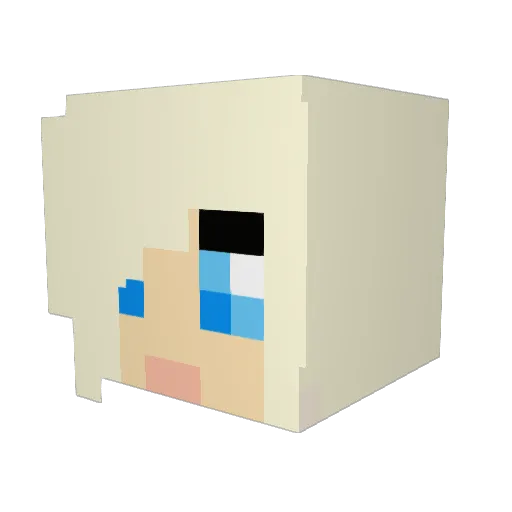 mads102 Minecraft avatar head, 3D render