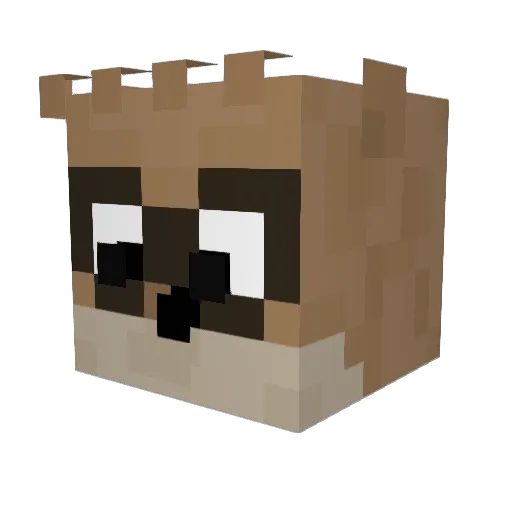 mads96 Minecraft avatar head, 3D render