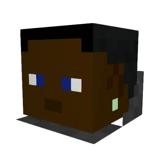 mads_moller Minecraft avatar head, 3D render