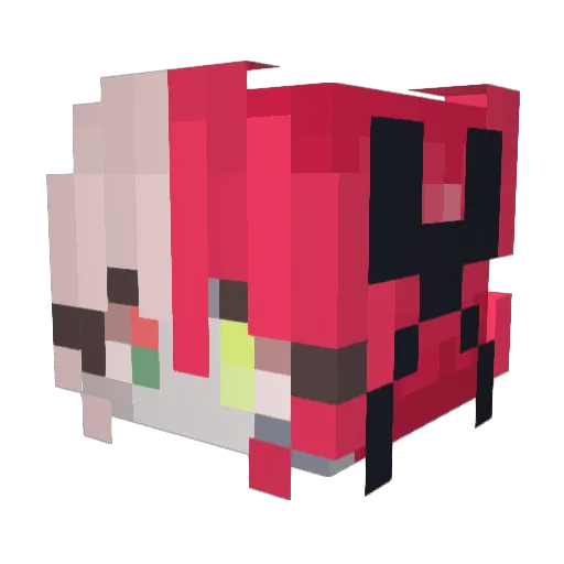 madsau Minecraft avatar head, 3D render
