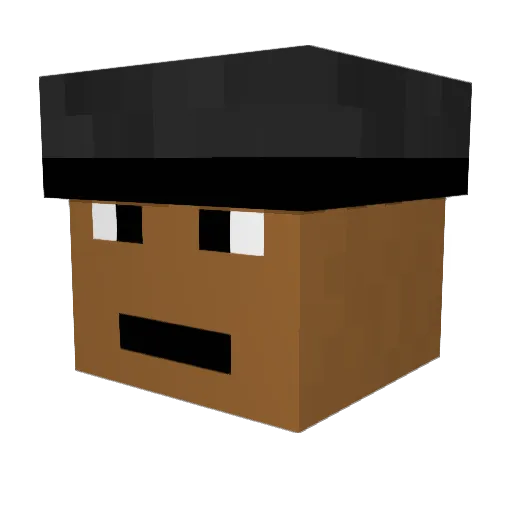 madsbonderup Minecraft avatar head, 3D render