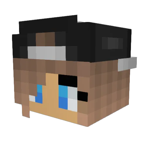 madscreighton Minecraft avatar head, 3D render